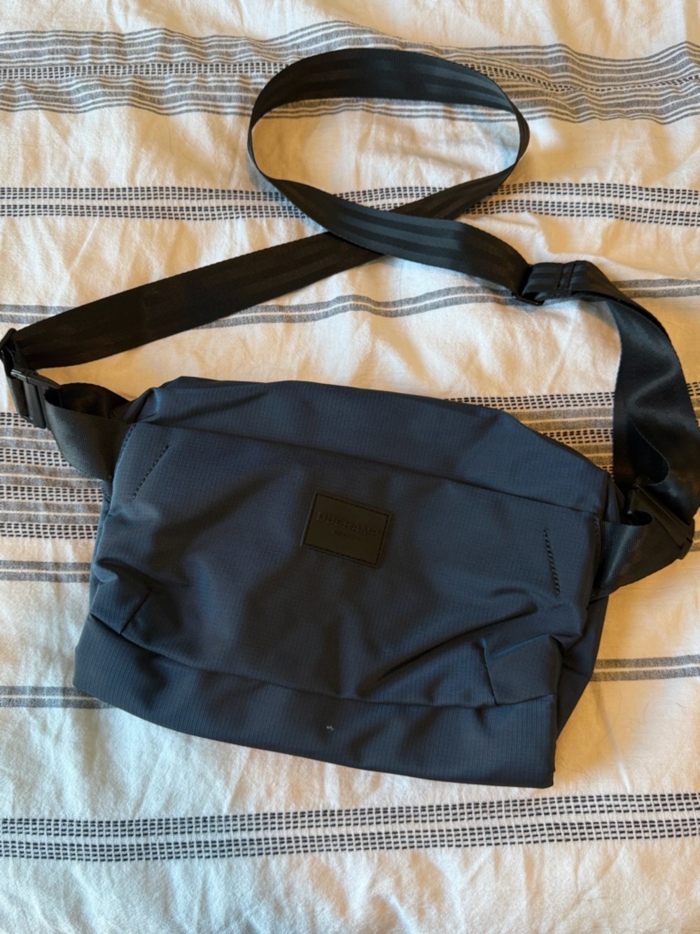 Duchamp Navy Blue Crossbody Messenger Bag